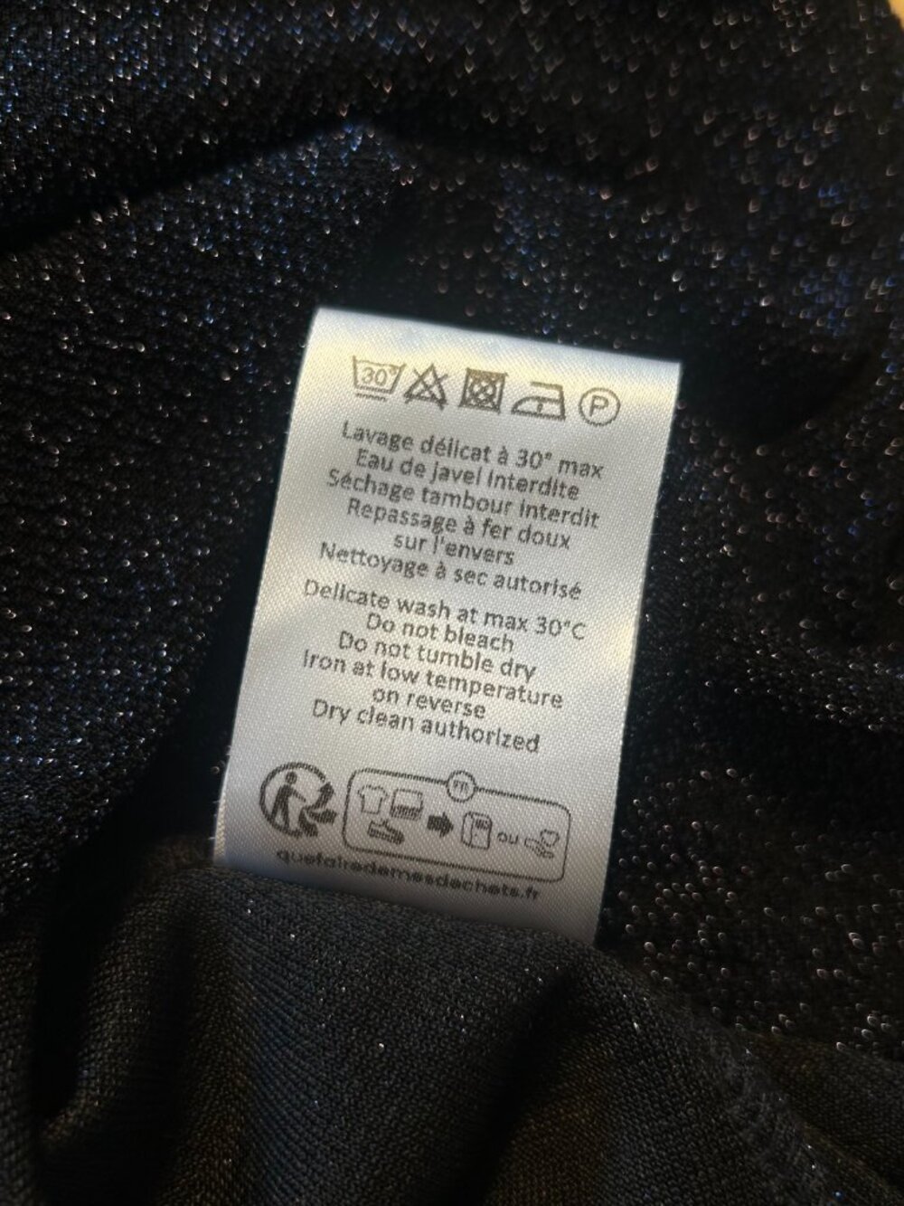 Rouje Solyana T-shirt - Lurex Marine Size 34 - Picture 7 of 9